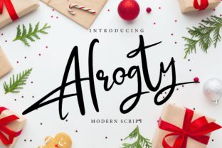 Alrogty: A Beautiful Script Font for Elegant Branding