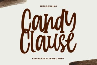 Candy Clause: A Charming Script Font for Web Design