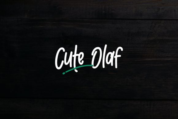 Cute Olaf: A Whimsical Script Font for Editorial Charm