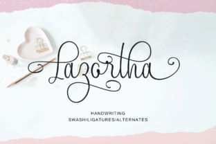 Discover Lazortha: A Swashy Handwritten Font for Creative Campaigns