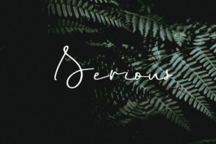 Discover the Charm of Serious: A Perfect Script Font