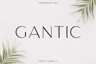 Elevate Your Editorial Design with Gantic Font