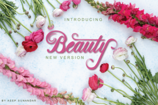 Enhance Your Brand with Beauty Pink Flowers Font