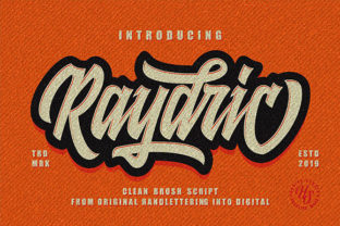 Enhance Your Brand with Raydric Script Shadow Outline