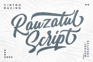 Rauzatul: A Lovely Script Font for Editorial Design