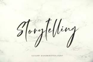 Storytelling: A Luxurious Calligraphy Font for Makers