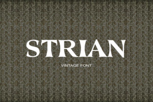 Strian: A Vintage Serif Font for Memorable Branding