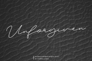 Unforgiven: A Sweet and Simple Script Font for Editorial Standouts